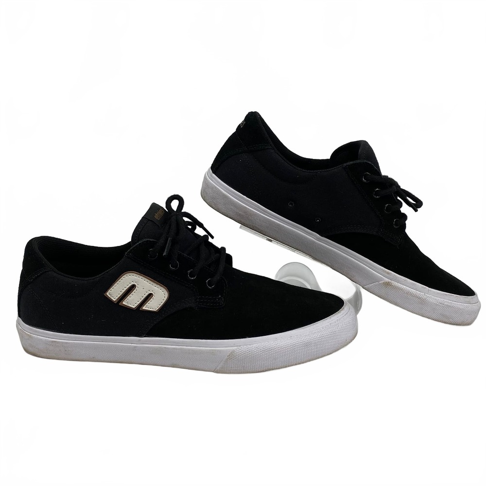 Etnies Black Sneakers | Leather & Textile, Men’s US 12